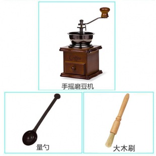 极速手磨咖啡器复k古手摇实木磨豆机陶瓷咖啡豆研磨机磨粉机咖啡