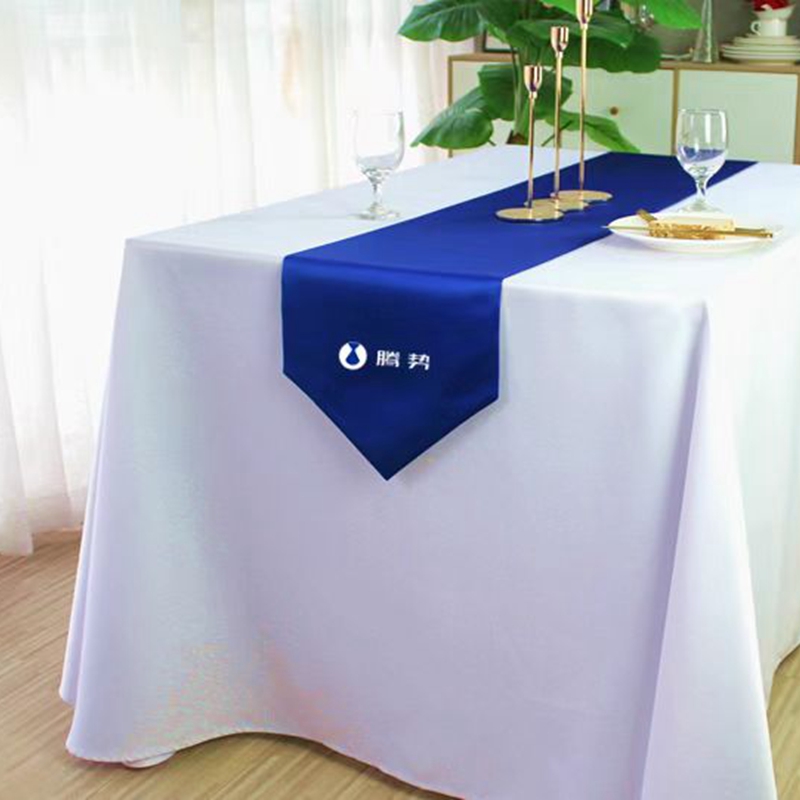 极速定制主题会议活动展会发布会酒会公司桌旗N印logo图案旗布吊