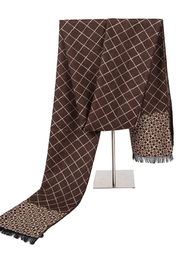 极速Fashion Men Busoiness Scarf Casual Thick Wool Scarves Eu