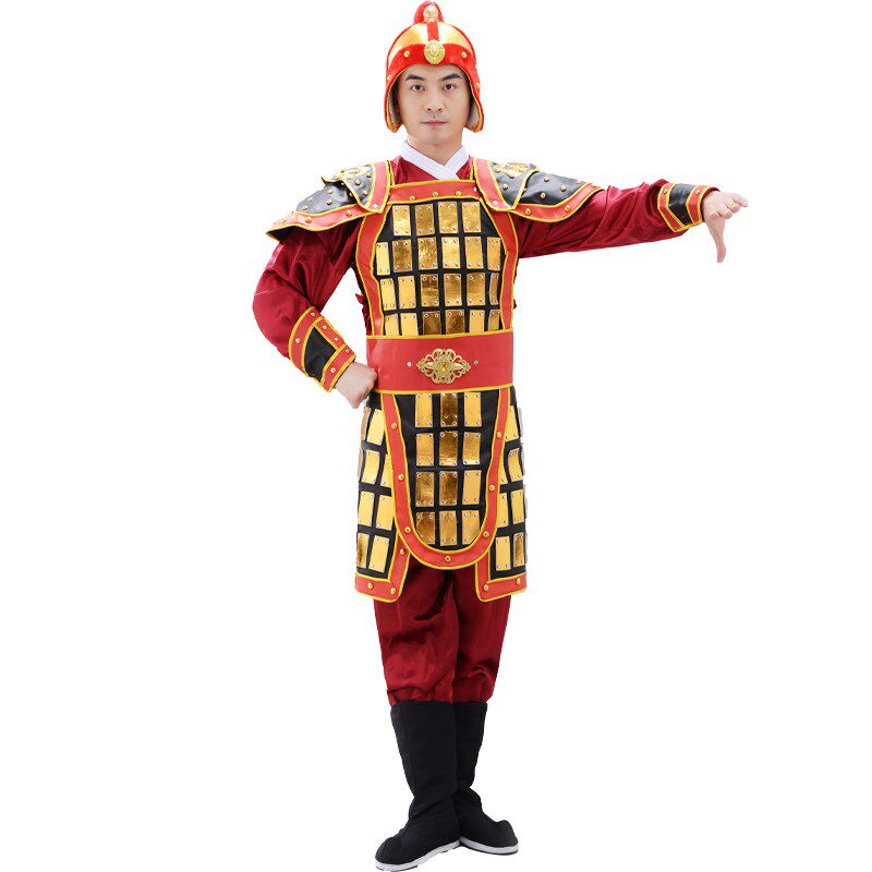 新品隋唐英雄盔甲演出服古代士兵盔甲演出服士兵R侍卫盔甲表演服
