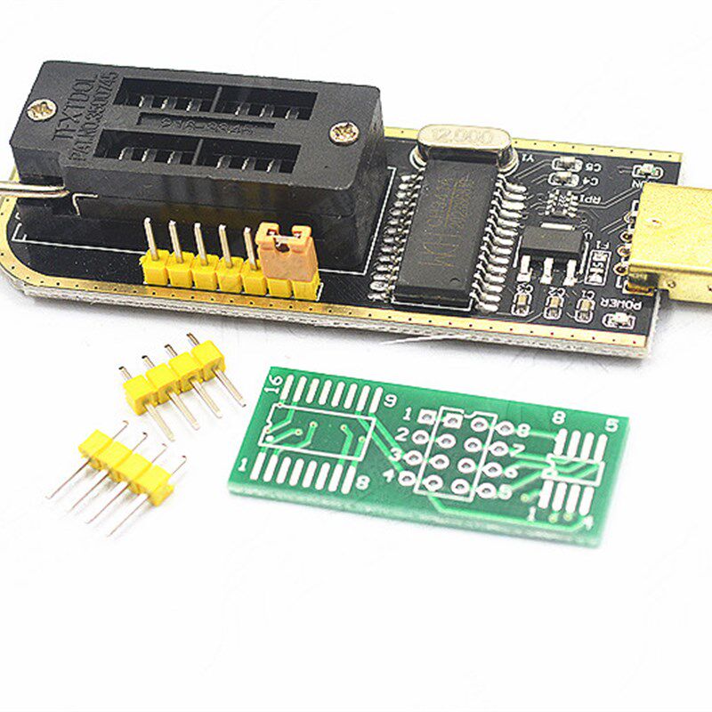 极速配三个座 CH34m1A 24 25 usb编程器 bios主板 路由 中九刷机