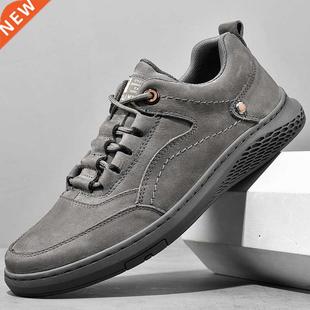 Men genuine Leather 极速Men lace wShoess Comfortable