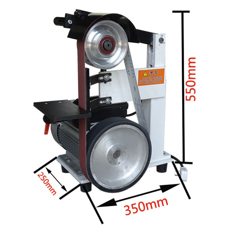 极速家用立式砂带机平面打磨w机小型磨刀机电动圆管抛光机自动台