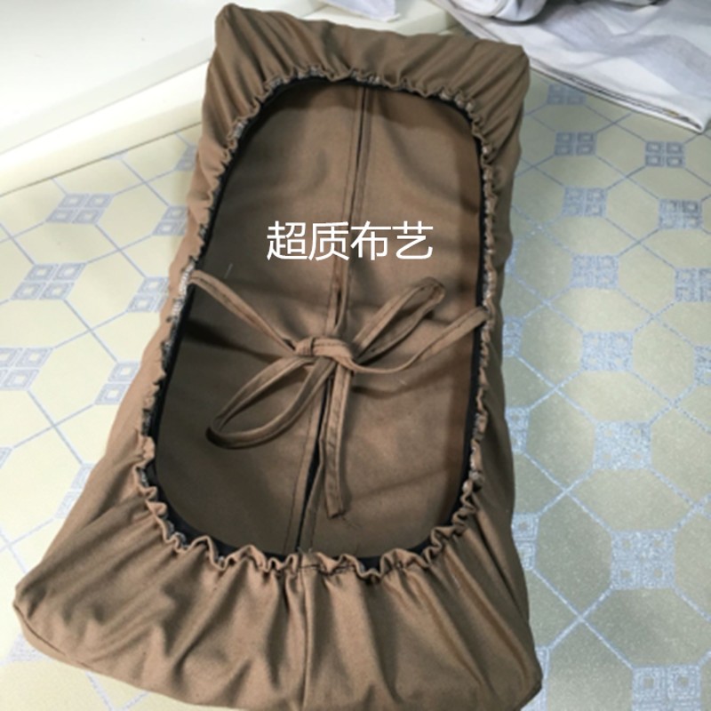 新品帆布高e密度海绵长方形拆洗学生板凳子垫套 实木茶庄椅垫罩