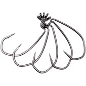 新品 LUREPEAK路亚s加强宽腹曲柄钩粗钩条德州钓组鲈鳜鱼软虫软饵