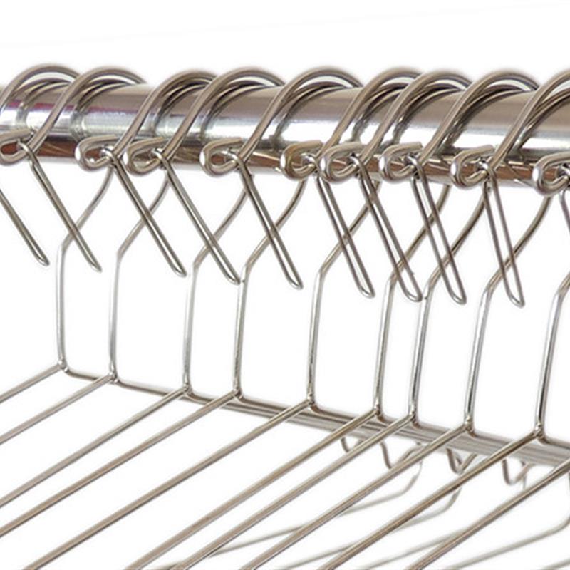 极速自动防风衣架防n吹落固定卡扣实心加粗不锈钢家用防掉室外晒