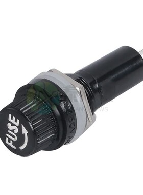 极速5*20mm/6*30mmr黑色旋钮FUSE保险丝管5x20 6x30玻璃管座熔断