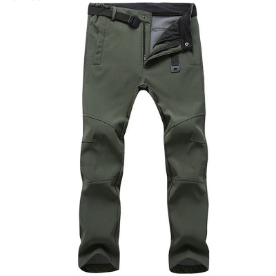 极速Stretch Waterpropof Pants Men Casual Winter Thick Warm F