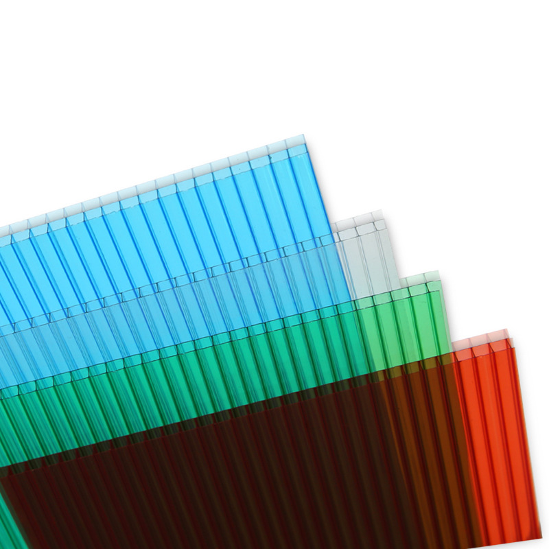 极速PC中空双层透明聚碳酸酯pc板温室Q大棚车棚雨棚PC