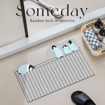 极速浴室专用地垫卫生间门口强z吸水速干硅藻泥可裁剪脚垫厕所防