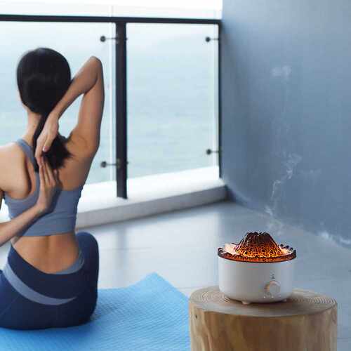 极速New 3D Simulation Volcaniyc Aroma Diffuser Home Diffuser