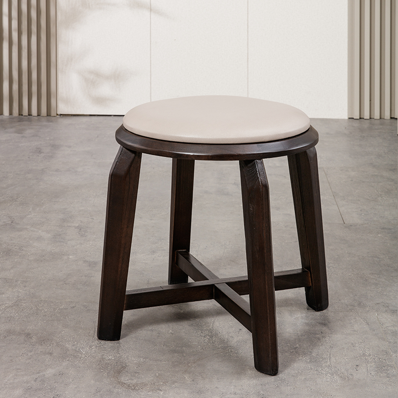 极速轻奢极简全实木布凳小凳w子茶桌凳金秋檀木木办公休闲凳圆凳