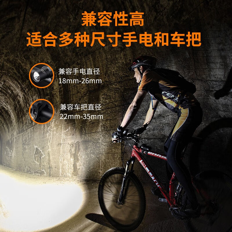 极速厂家FENIXALB-1u0骑行手电筒夹快拆式自行车灯架手电筒支架自