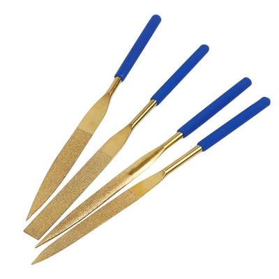 极速金刚石锉刀金刚石套装平板小挫刀合K金镀钛什锦金刚砂锉圆三