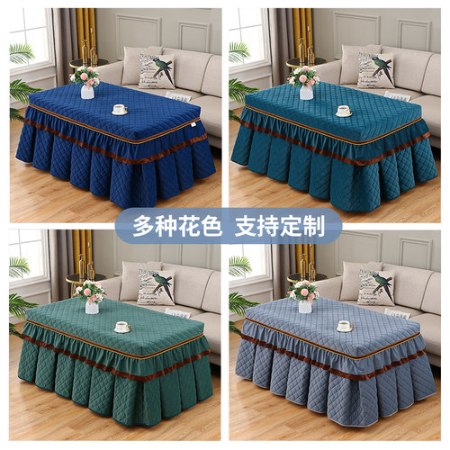 新品新款冬季加厚电炉罩r套长方形电烤炉茶几桌布罩套烤火桌子罩