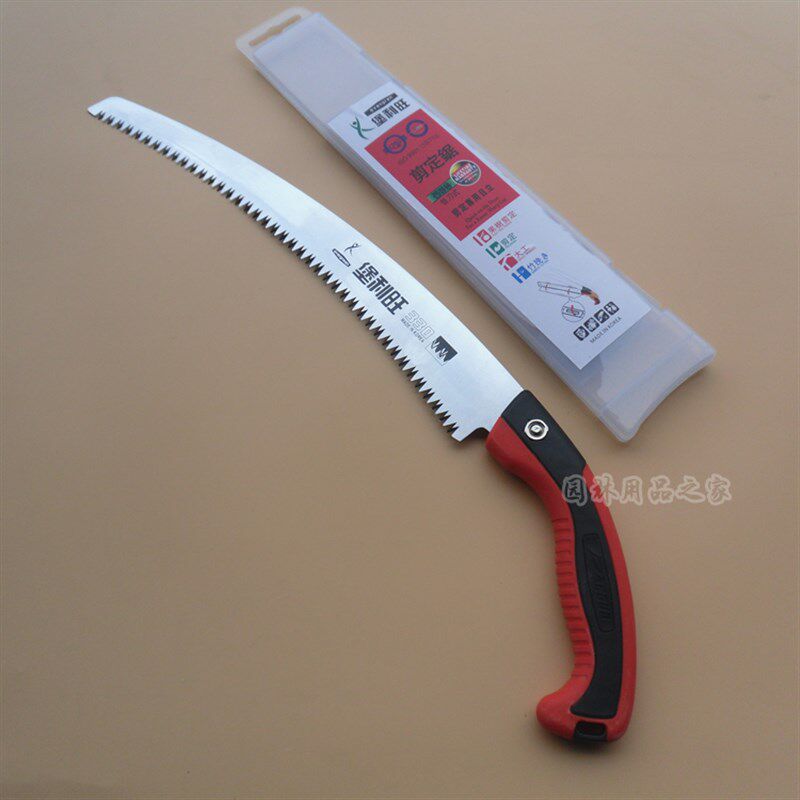 极速台湾堡利旺330o剪定锯修枝锯佐川吉330弯锯手工锯果树锯园林