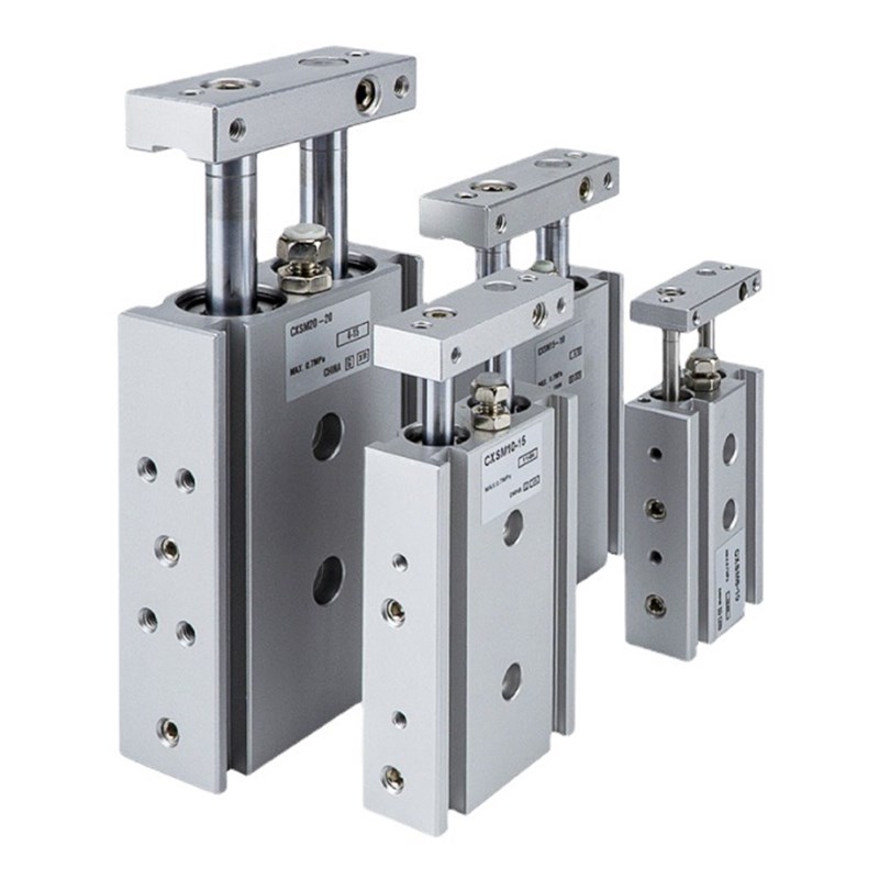 极速TN系列10X16X20活塞式气动双杆双轴气缸Q大推力可调行程带磁