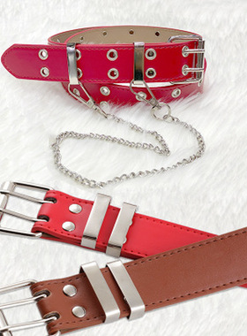 极速Fashion Alloy Luxury Lewather Chain Belt Straps for Wome