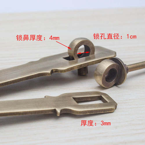 新品门锁扣搭扣门鼻子老式挂锁柜门仿古木门复古木门锁Z门鼻锁扣