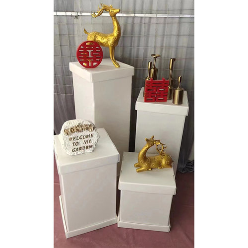 极速婚庆道具g方柱路引甜品台塑料可折叠户外婚礼舞台装饰摆饰橱