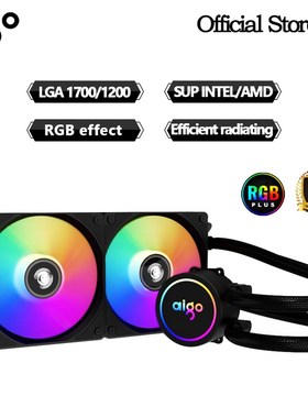 极速Aigo AC Water Cooling CPU CoolerG 120 240 360 mm rgb fan