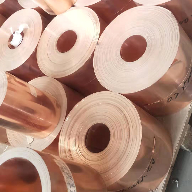 极速新品紫铜带 铜皮铜片 铜带 铜箔片0x.1 0.2 0.3 Q0W.5mm薄铜