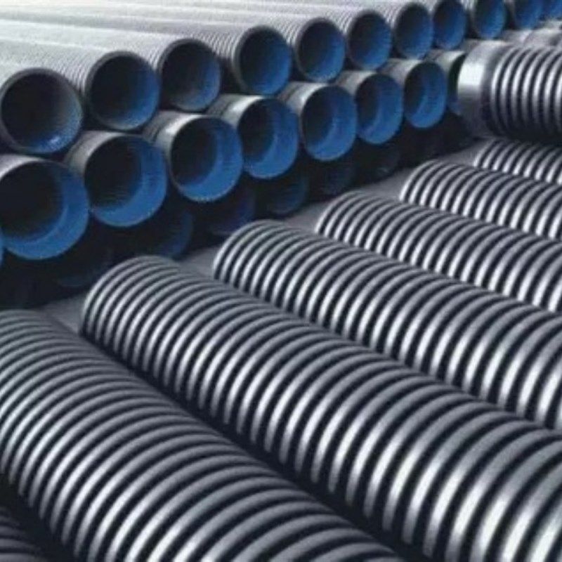 极速新品可订双壁波纹管 市政排污雨A水 HDPE社区N下水排水管 pe