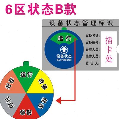 极速新品压克力设g备状态牌nx机器态备状设标识旋牌转设备管理指