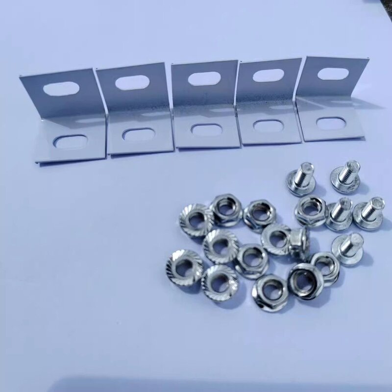 万能角铁配件宠物铁笼铁丝网专用角钢配件加固猫笼压片角钢固定片