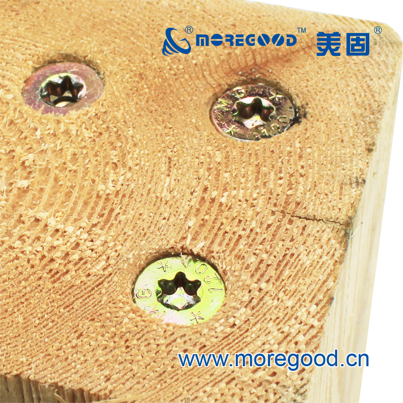 美固木结构双沉头快攻二代木螺钉硬木防开裂加粗长半螺纹自攻螺丝