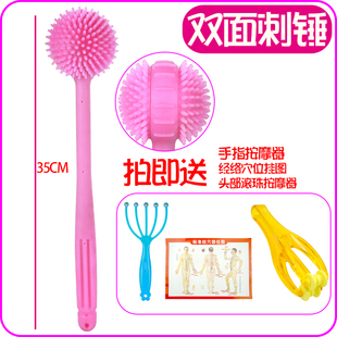 硅胶按摩锤子敲打锤拍打棒颈椎腿部按摩器经络保健身捶后背小神器