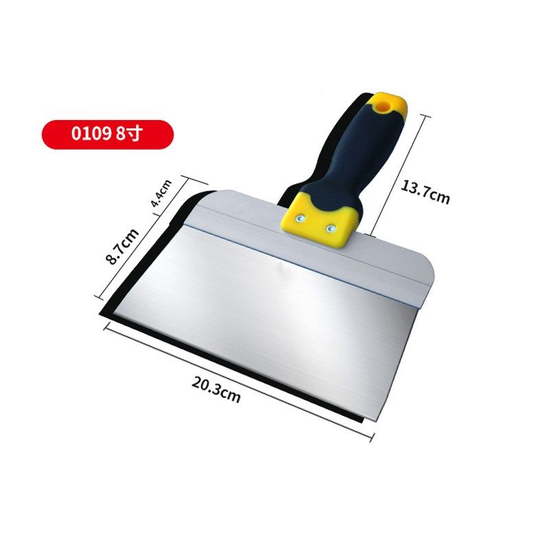 不锈钢油灰刀油灰铲加宽加大界刀清洁刮刀多功能批灰抹泥清洁工具