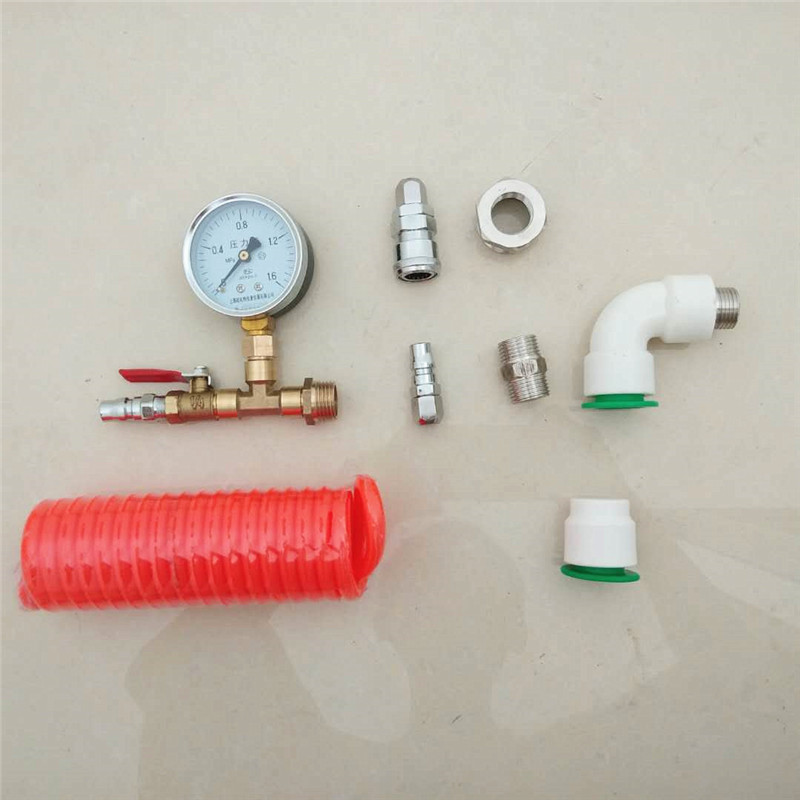 试压打压测压测漏气动打压阀组仪表工具水管ppr自来水管道地暖管