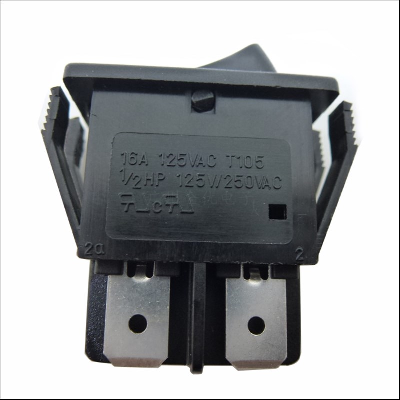 台湾Rl Rl1-8单面4针双速黑色船形摇杆电源开关