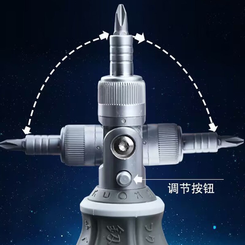 福冈工具多角度棘轮螺丝刀工具套装多功能家用异形改锥十字一字批