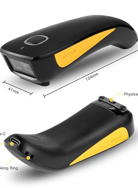 NETUM C750 Bluetooth Wireless 2D Barcode Scanner PocXket QR