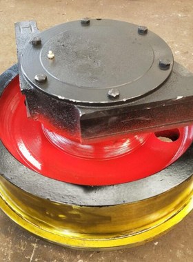 整体调质起重机车轮组 行车轮组厂家500160圆角箱.双边车轮组