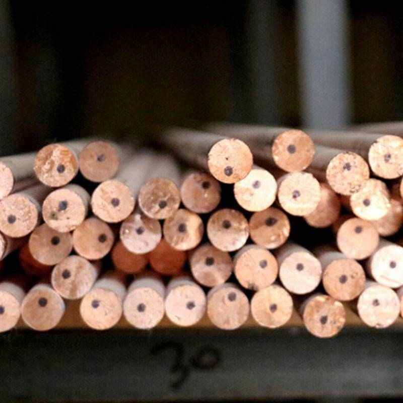 工孚T2紫铜棒红铜棒实心铜棒纯铜脚手架用钢材单位根V直径6mm1m
