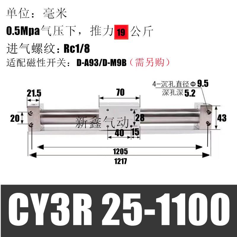40-32无50/-25015耦25-smc150型cy3r1H0///磁20气缸63h/式杆300/-