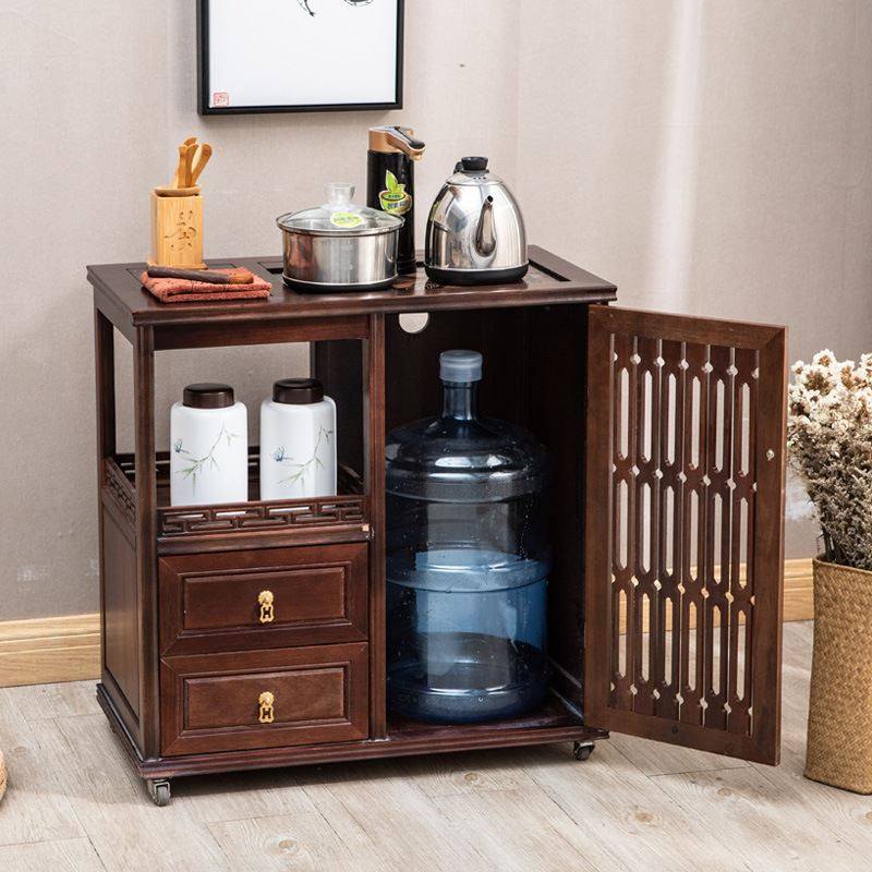 新中式实木茶f水柜花梨木茶水台下置水桶客厅家用茶台茶边柜烧水,商业/办公家具,办公茶水柜,淘宝优惠券,粉丝福利购,淘宝优惠卷