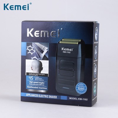 Kemei Rechargeable Cordless Shaver foIr Men Twin Blade Recip