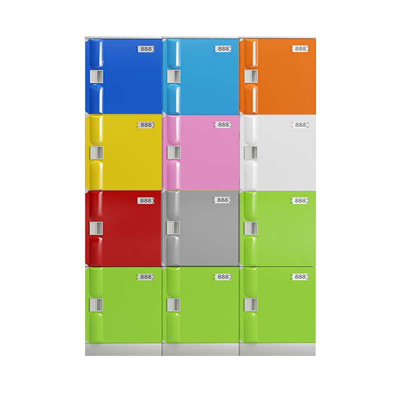 ABS塑料更衣柜健身房刷卡人脸识别员工K智能储物柜防水防锈书包柜