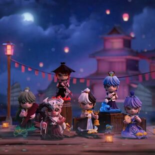 新款正版现货霍崽物生群像系列国风潮玩盲盒磁吸面具手办非遗文化