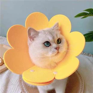 爆款太阳花毛毡伊丽莎白圈轻薄头套猫咪项圈防舔防咬耻辱圈绝育用