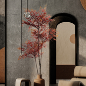 北欧ins风仿h真植物盆栽南天竹客厅室内大型装 饰造景假绿植盆景