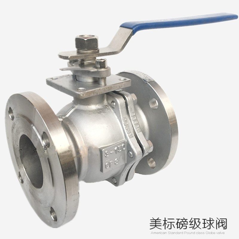 Q41F-150LBP美标304不锈钢法兰球阀DN15-MDN200防腐蚀耐酸碱蒸汽