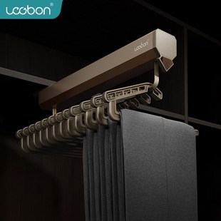 乐格邦浅衣柜伸缩挂衣架纵向挂衣杆竖向衣通薄柜顶装W抽拉式挂衣