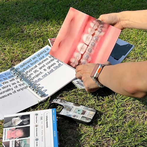 韩国duitprokject简约6孔活页笔记日记本硬面封面套ins风DIY活页