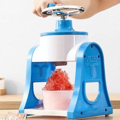 Manual Ice Crusher Shaver wHandheld DIY Snow Crushing Ice Ma