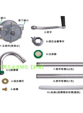 威力狮手摇油泵 油抽 注o油器 铝合金抽油泵HS25BWYB25DWYB32E